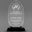 Long Service Awards - Optical Crystal Glass Oval Facet Awards - Personalize Online – Choose From 5 Designs