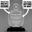 Long Service Awards - Optical Crystal Glass Oval Facet Awards - Personalize Online – Choose From 5 Designs