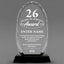 Long Service Awards - Optical Crystal Glass Oval Facet Awards - Personalize Online – Choose From 5 Designs