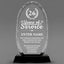 Long Service Awards - Optical Crystal Glass Oval Facet Awards - Personalize Online – Choose From 5 Designs