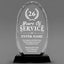 Long Service Awards - Optical Crystal Glass Oval Facet Awards - Personalize Online – Choose From 5 Designs