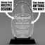 Retirement Awards - Optical Crystal Glass Oval Facet Awards - Personalize Online – Choose From 5 Designs