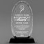 Retirement Awards - Optical Crystal Glass Oval Facet Awards - Personalize Online – Choose From 5 Designs