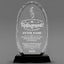 Retirement Awards - Optical Crystal Glass Oval Facet Awards - Personalize Online – Choose From 5 Designs