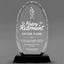 Retirement Awards - Optical Crystal Glass Oval Facet Awards - Personalize Online – Choose From 5 Designs