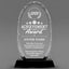 Achievement Awards - Optical Crystal Glass Oval Facet Awards - Personalize Online – Choose From 5 Designs