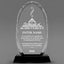 Achievement Awards - Optical Crystal Glass Oval Facet Awards - Personalize Online – Choose From 5 Designs