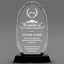 Achievement Awards - Optical Crystal Glass Oval Facet Awards - Personalize Online – Choose From 5 Designs