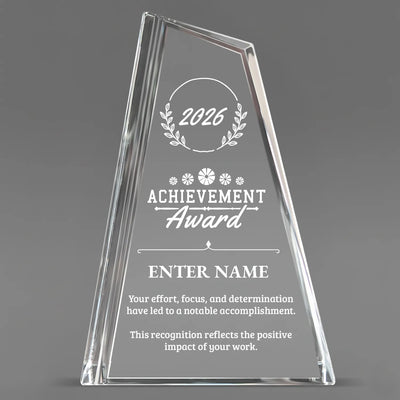 Achievement Awards - Crystal Peak Awards - Personalize Online – Choose From 5 Designs
