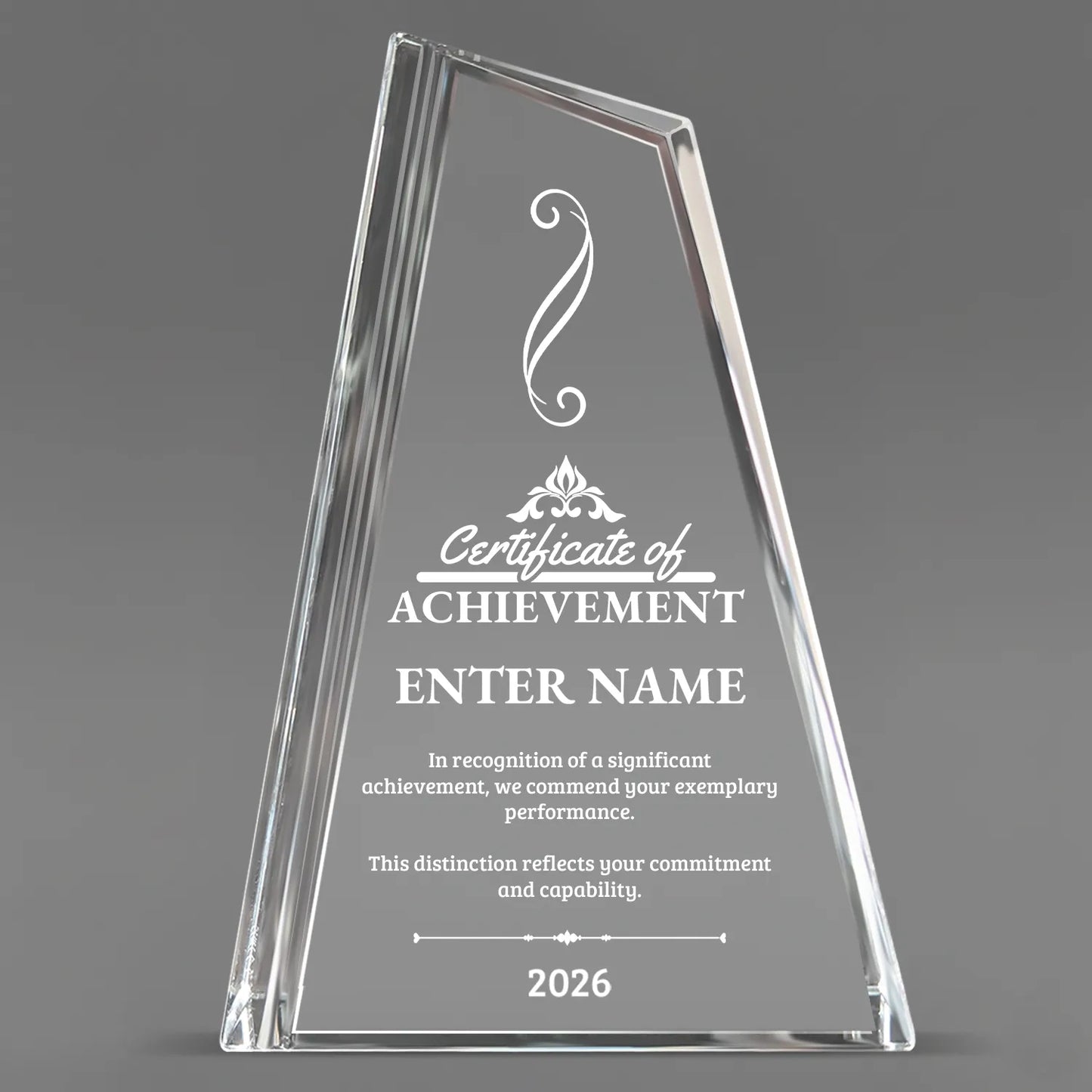 Achievement Awards - Crystal Peak Awards - Personalize Online – Choose From 5 Designs