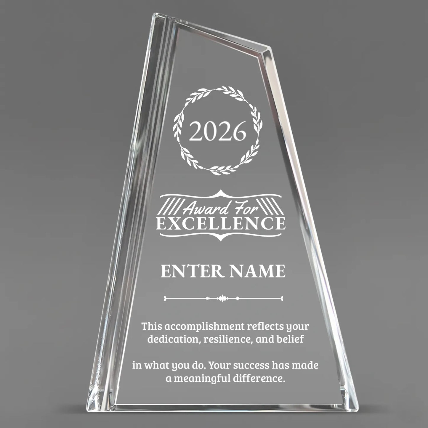 Achievement Awards - Crystal Peak Awards - Personalize Online – Choose From 5 Designs