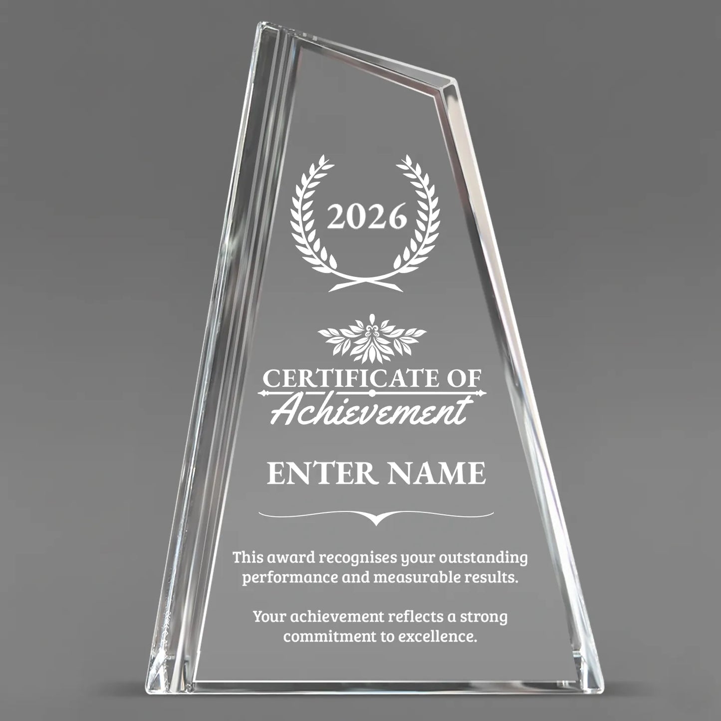 Achievement Awards - Crystal Peak Awards - Personalize Online – Choose From 5 Designs