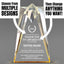 Thank You Awards - Gold Sculpted Star Acrylic Awards - Personalize Online – Choose From 5 Designs