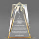 Retirement Awards - Gold Sculpted Star Acrylic Awards - Personalize Online – Choose From 5 Designs