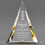 Employee Appreciation Awards - Gold Pinnacle Acrylic Awards - Personalize Online – Choose From 5 Designs