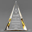 Employee Appreciation Awards - Gold Pinnacle Acrylic Awards - Personalize Online – Choose From 5 Designs