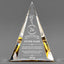 Long Service Awards - Gold Pinnacle Acrylic Awards - Personalize Online – Choose From 5 Designs