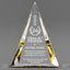 Long Service Awards - Gold Pinnacle Acrylic Awards - Personalize Online – Choose From 5 Designs