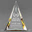 Long Service Awards - Gold Pinnacle Acrylic Awards - Personalize Online – Choose From 5 Designs