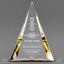 Retirement Awards - Gold Pinnacle Acrylic Awards - Personalize Online – Choose From 5 Designs