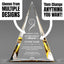 Retirement Awards - Gold Pinnacle Acrylic Awards - Personalize Online – Choose From 5 Designs