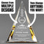 Achievement Awards - Gold Pinnacle Acrylic Awards - Personalize Online – Choose From 5 Designs