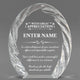 Appreciation Awards - Oval Crystal with Decorative Edge Awards - Personalize Online – Choose From 5 Designs
