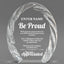 Appreciation Awards - Oval Crystal with Decorative Edge Awards - Personalize Online – Choose From 5 Designs
