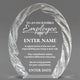 Employee Appreciation Awards - Oval Crystal with Decorative Edge Awards - Personalize Online – Choose From 5 Designs