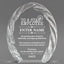 Employee Appreciation Awards - Oval Crystal with Decorative Edge Awards - Personalize Online – Choose From 5 Designs