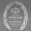 Thank You Awards - Oval Crystal with Decorative Edge Awards - Personalize Online – Choose From 5 Designs