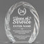 Long Service Awards - Oval Crystal with Decorative Edge Awards - Personalize Online – Choose From 5 Designs