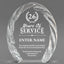 Long Service Awards - Oval Crystal with Decorative Edge Awards - Personalize Online – Choose From 5 Designs