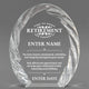 Retirement Awards - Oval Crystal with Decorative Edge Awards - Personalize Online – Choose From 5 Designs