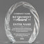 Retirement Awards - Oval Crystal with Decorative Edge Awards - Personalize Online – Choose From 5 Designs