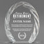 Retirement Awards - Oval Crystal with Decorative Edge Awards - Personalize Online – Choose From 5 Designs