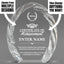 Achievement Awards - Oval Crystal with Decorative Edge Awards - Personalize Online – Choose From 5 Designs