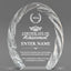 Achievement Awards - Oval Crystal with Decorative Edge Awards - Personalize Online – Choose From 5 Designs