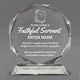 Church Awards - Crystal Glass Octagon Awards - Personalize Online – Choose From 5 Designs