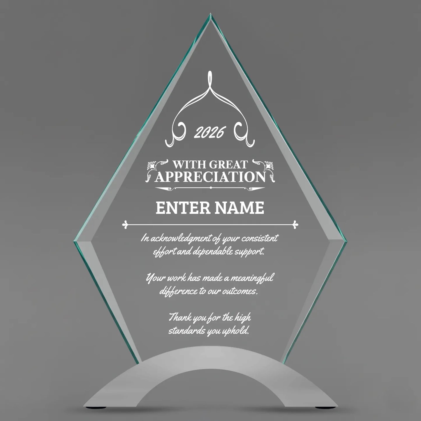 Appreciation Awards - Diamond Cosmic Acrylic Awards - Personalize Online – Choose From 5 Designs