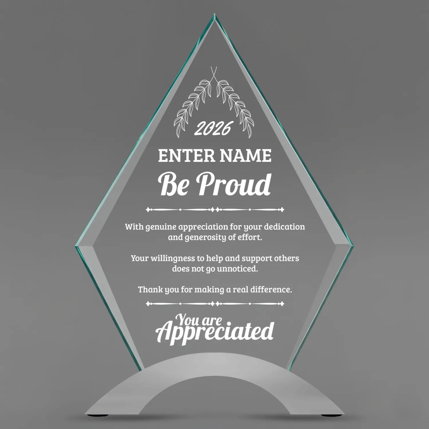 Appreciation Awards - Diamond Cosmic Acrylic Awards - Personalize Online – Choose From 5 Designs