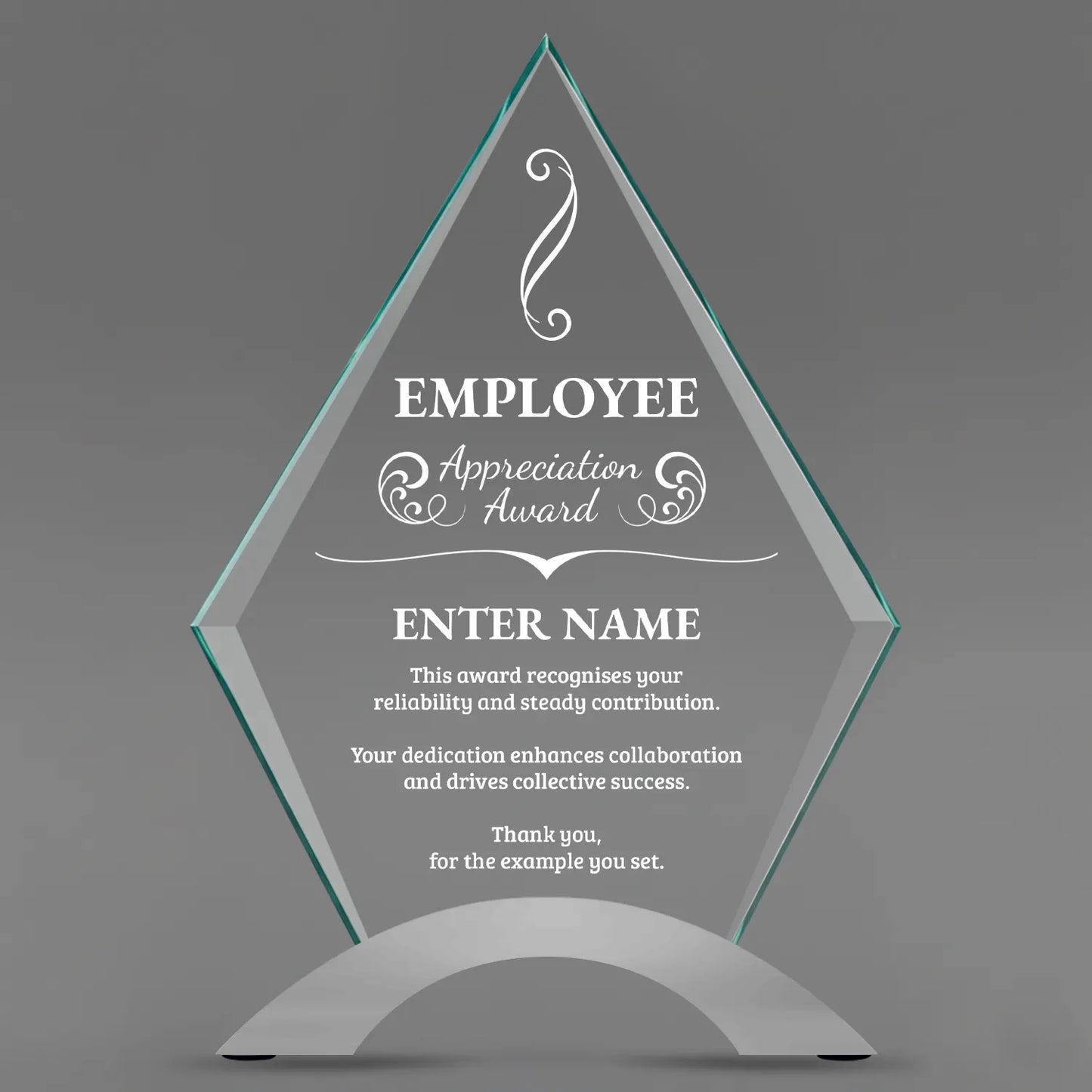 Employee Appreciation Awards - Diamond Cosmic Acrylic Awards - Personalize Online – Choose From 5 Designs