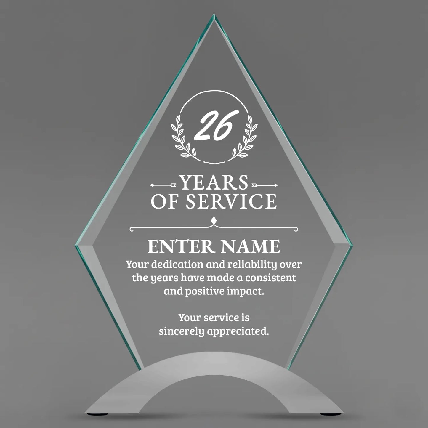 Long Service Awards - Diamond Cosmic Acrylic Awards - Personalize Online – Choose From 5 Designs