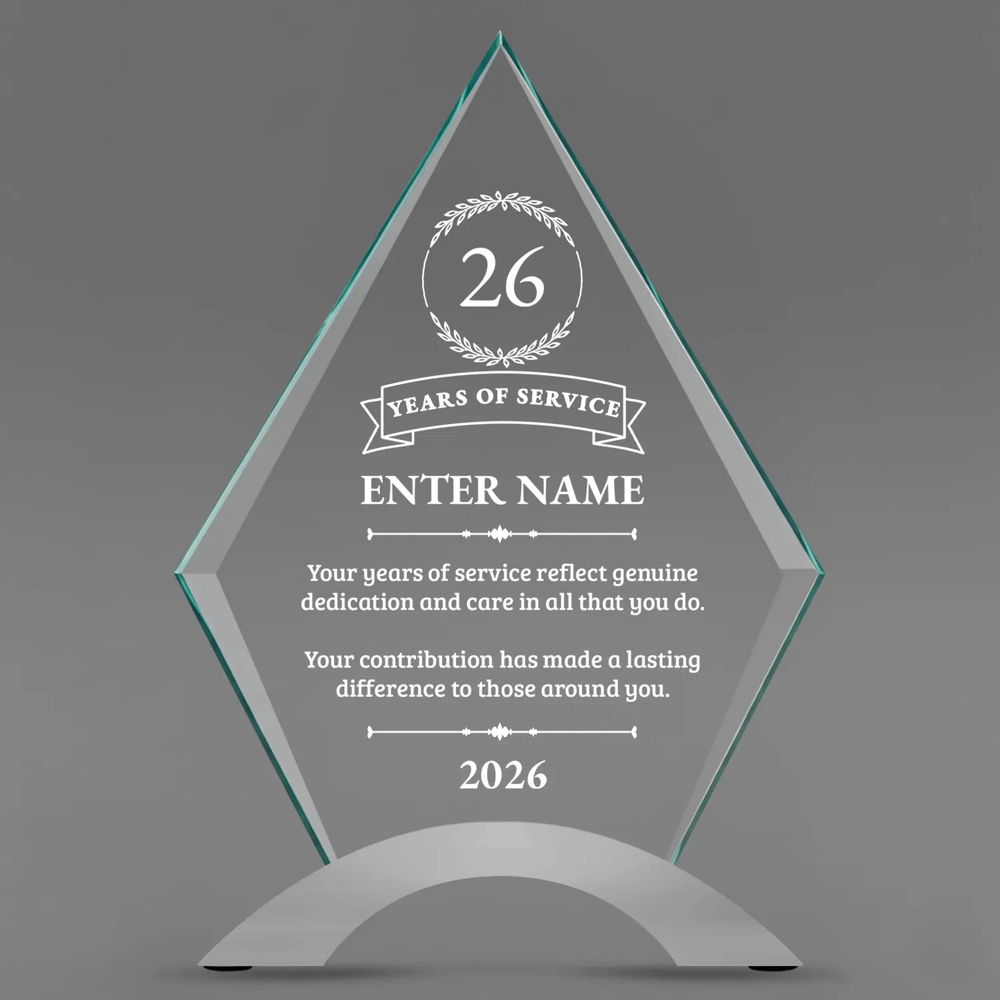 Long Service Awards - Diamond Cosmic Acrylic Awards - Personalize Online – Choose From 5 Designs