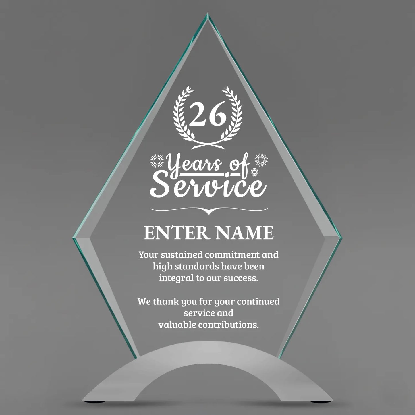 Long Service Awards - Diamond Cosmic Acrylic Awards - Personalize Online – Choose From 5 Designs