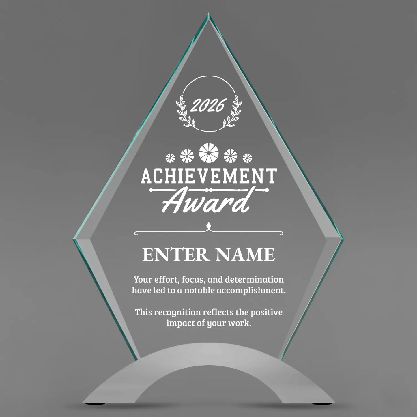 Achievement Awards - Diamond Cosmic Acrylic Awards - Personalize Online – Choose From 5 Designs