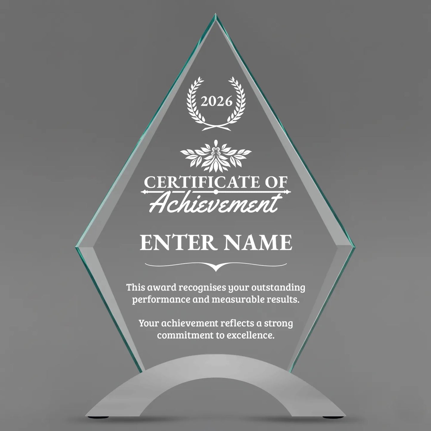 Achievement Awards - Diamond Cosmic Acrylic Awards - Personalize Online – Choose From 5 Designs