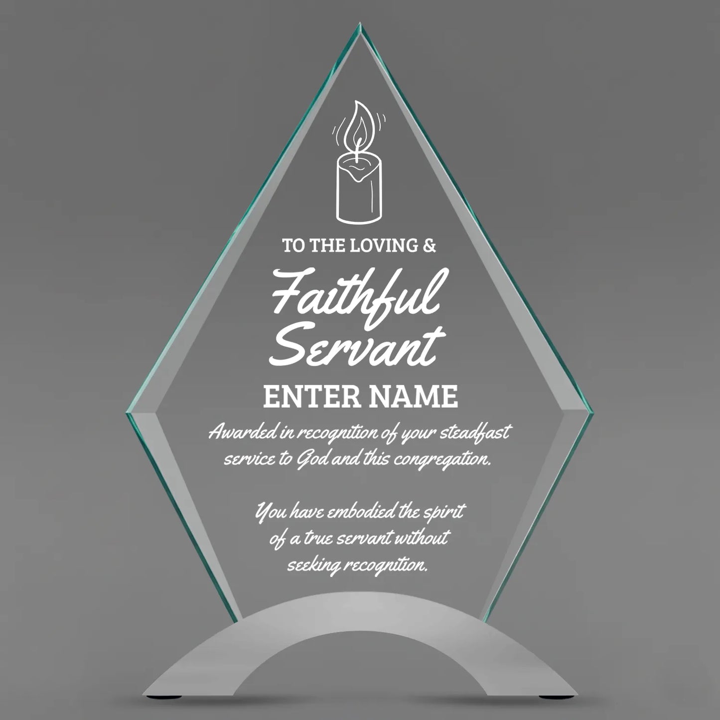 Church Awards - Diamond Cosmic Acrylic Awards - Personalize Online – Choose From 5 Designs