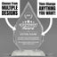 Achievement Awards - Optic Crystal Royal Diamond Awards - Personalize Online – Choose From 5 Designs