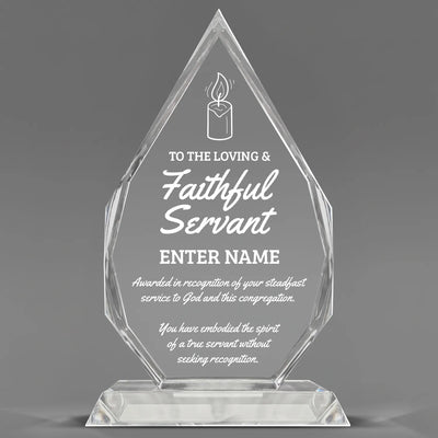 Church Awards - Optic Crystal Royal Diamond Awards - Personalize Online – Choose From 5 Designs